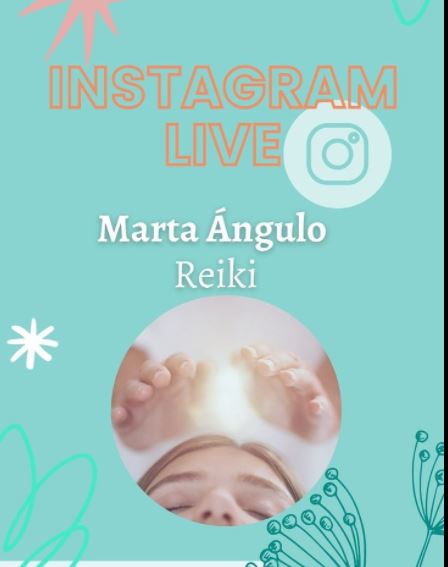 Instagram live Vídeo Hablando de Reiki con discovery therapy